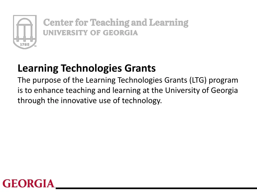 learning technologies grants the purpose