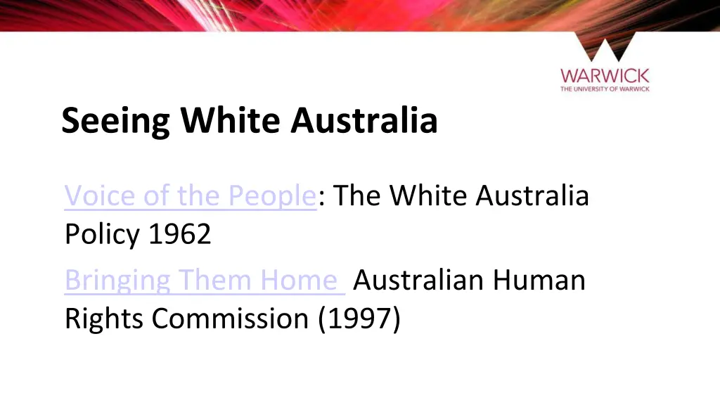 seeing white australia