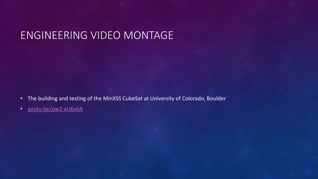 engineering video montage