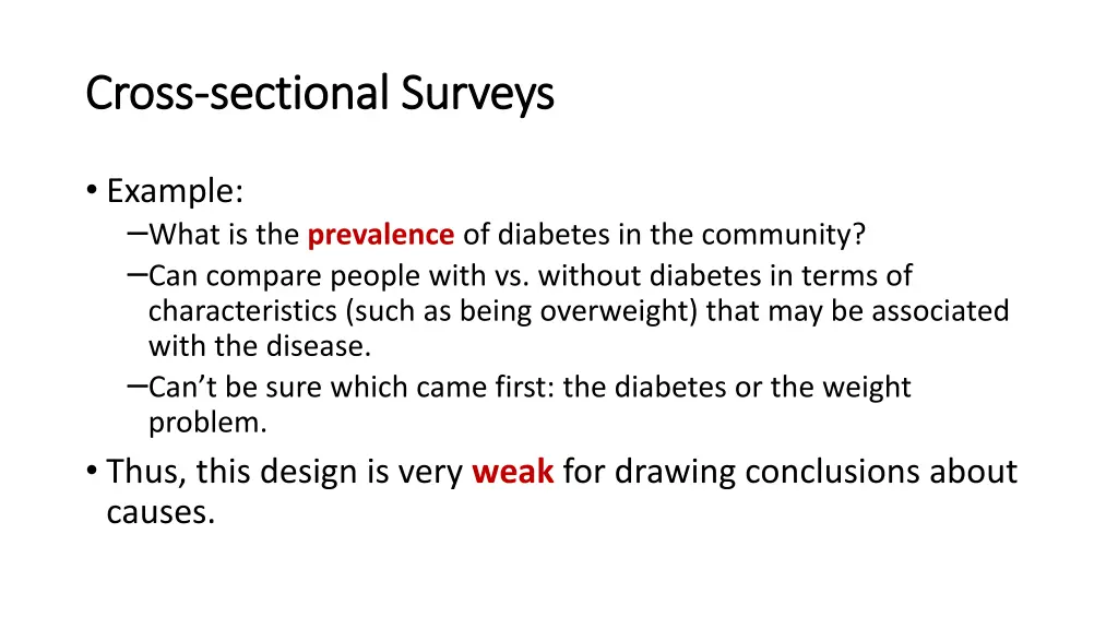 cross cross sectional surveys sectional surveys 1