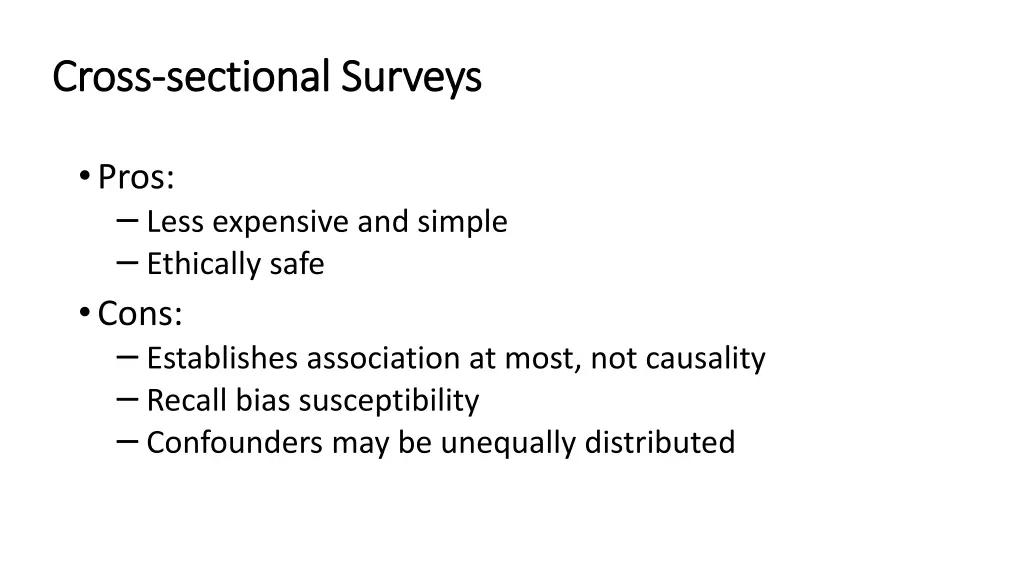 cross cross sectional surveys sectional surveys 2