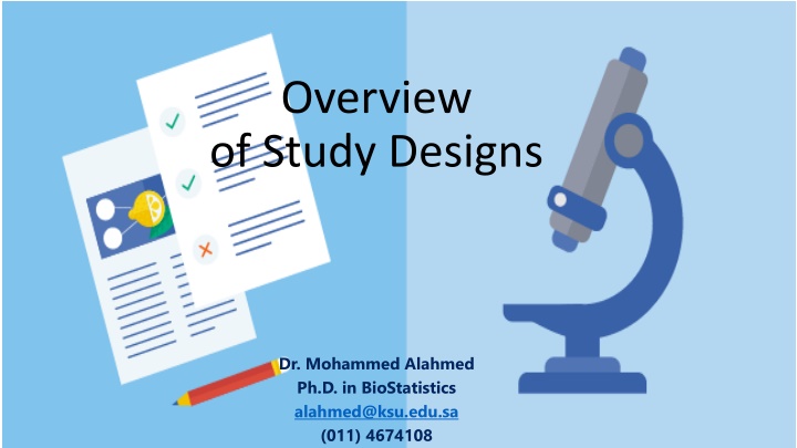 overview of study designs