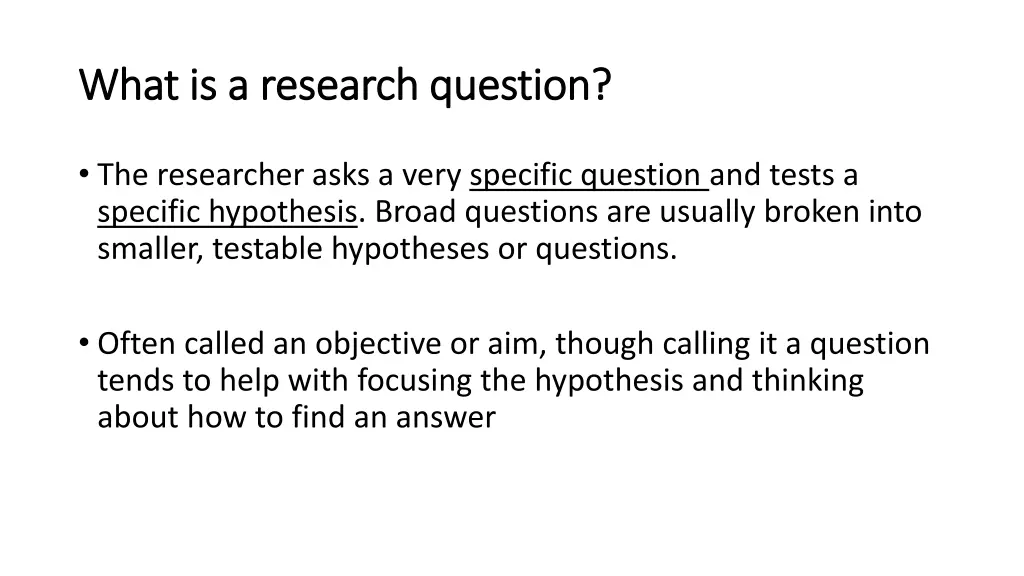 what is a research question what is a research