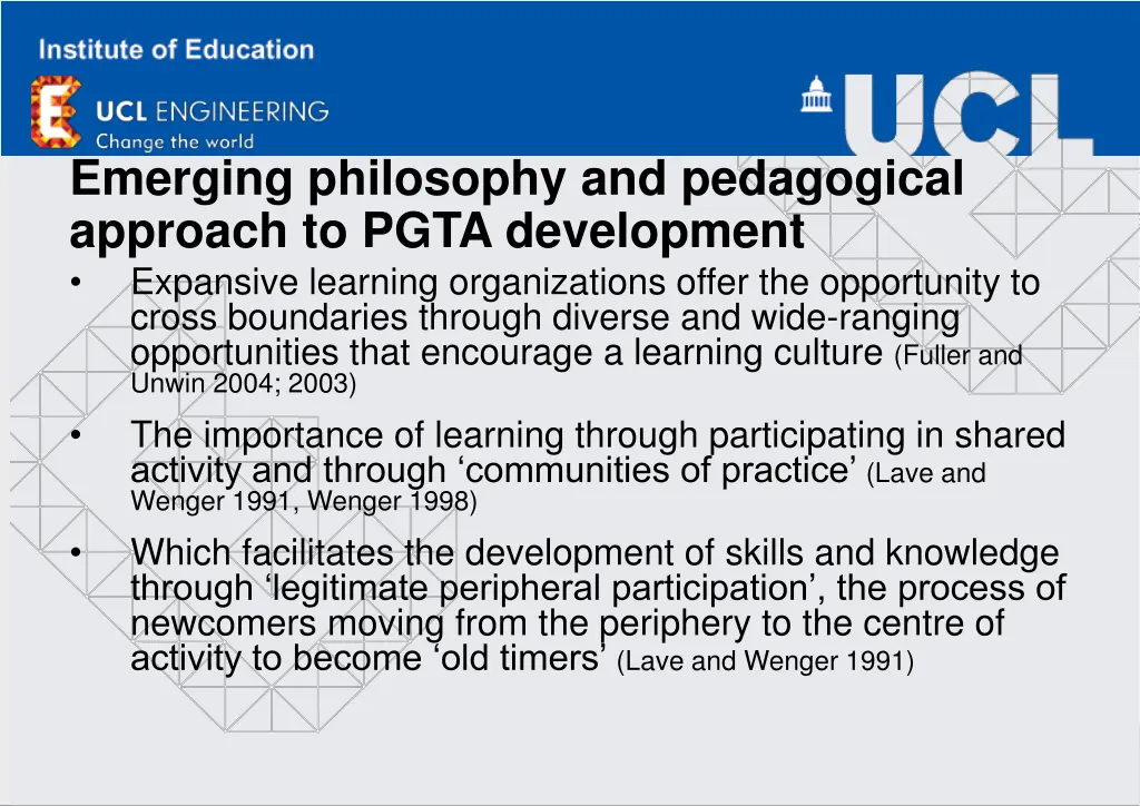 emerging philosophy and pedagogical approach