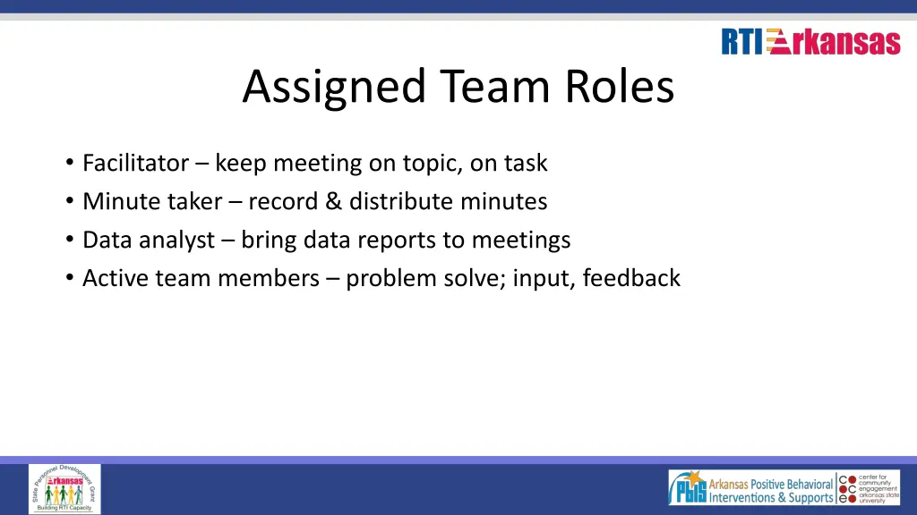 assigned team roles