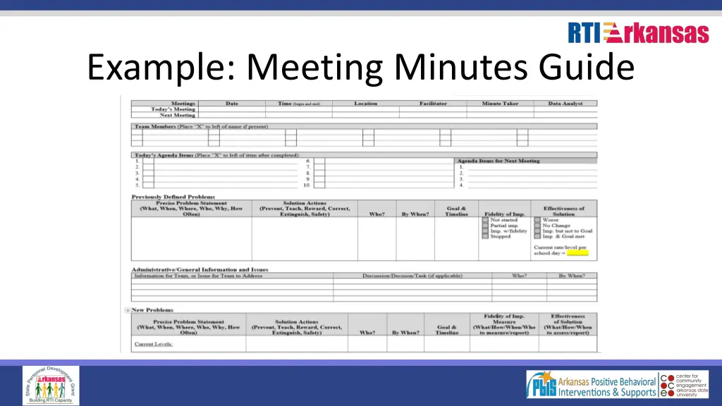 example meeting minutes guide