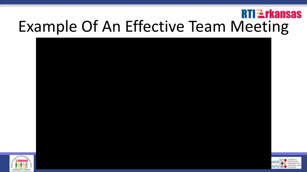example of an effective team meeting