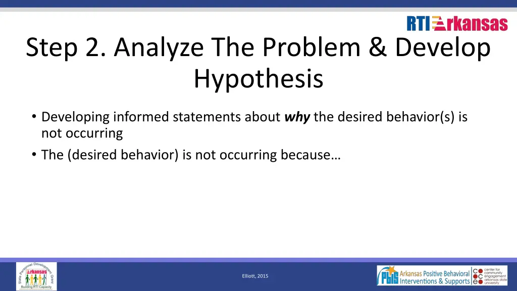 step 2 analyze the problem develop hypothesis