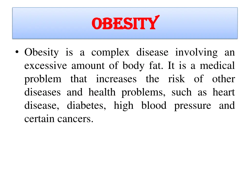 obesity obesity 1
