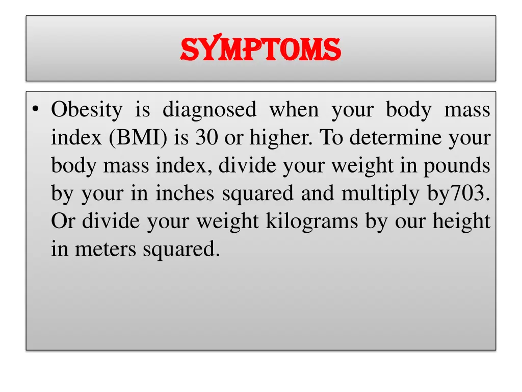 symptoms symptoms