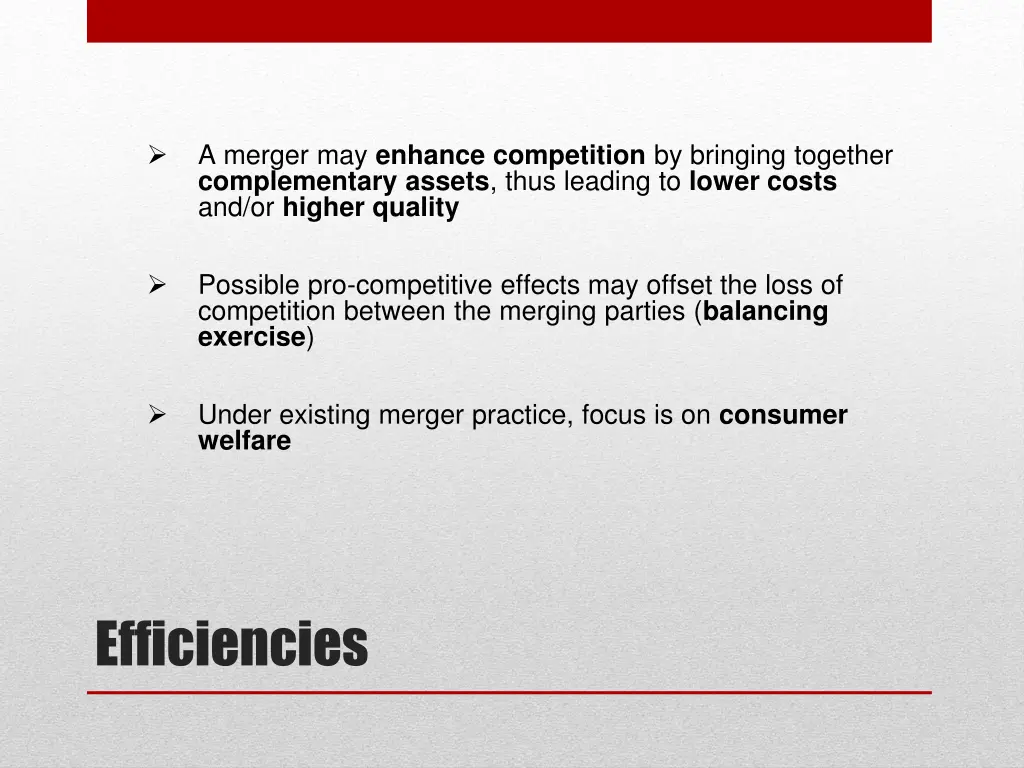 a merger may enhance competition by bringing