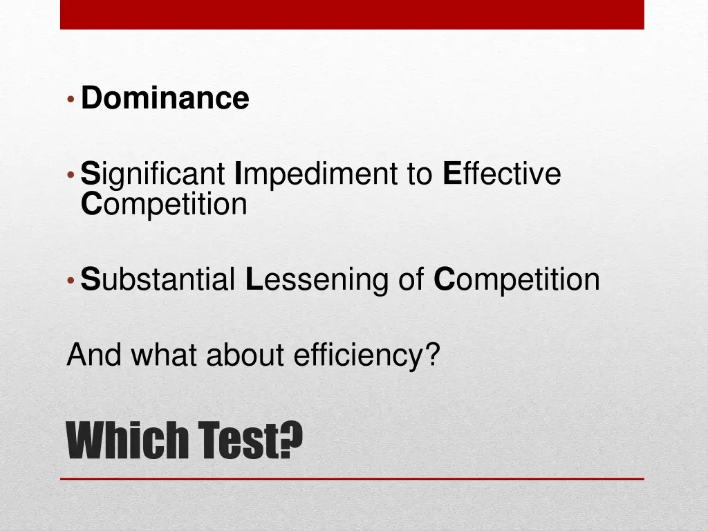 dominance