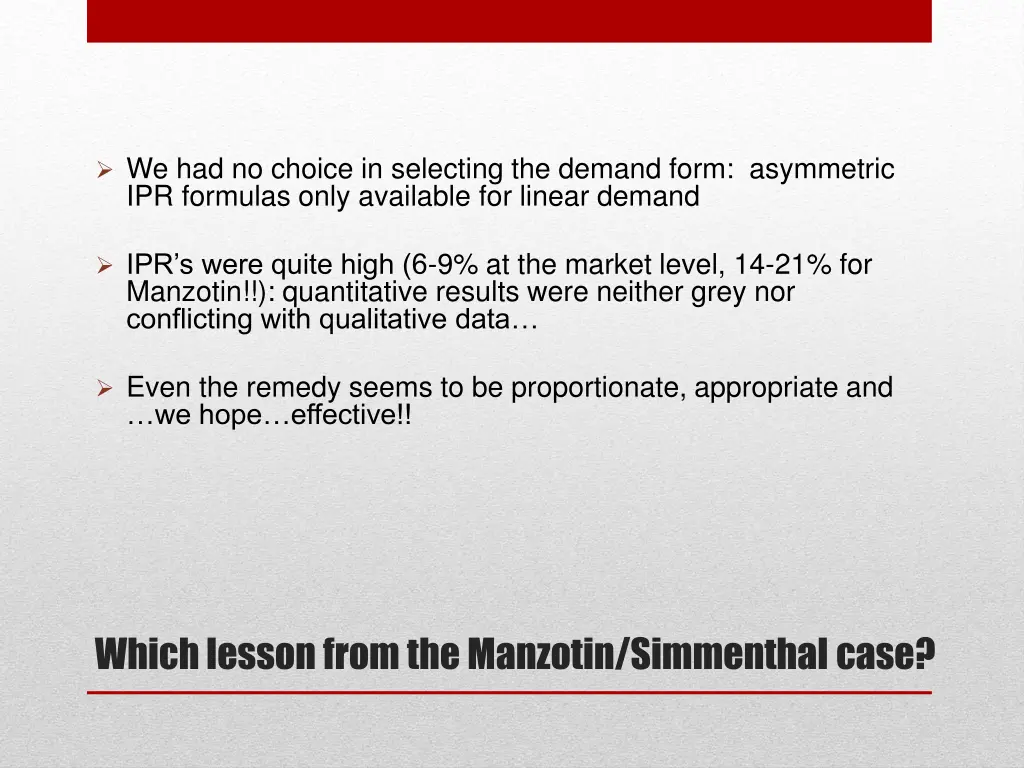 we had no choice in selecting the demand form