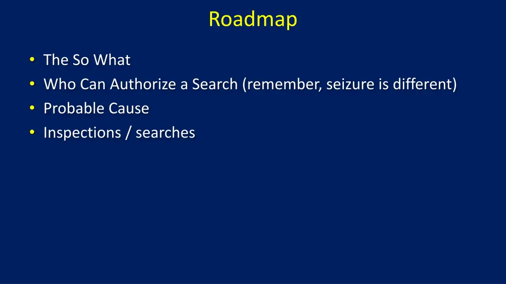 roadmap
