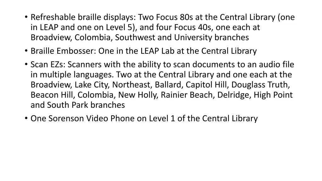 refreshable braille displays two focus