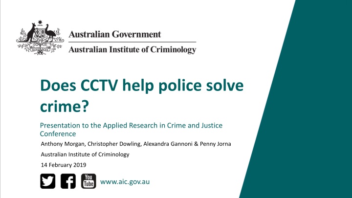 does cctv help police solve crime