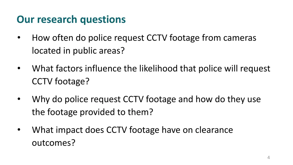 our research questions