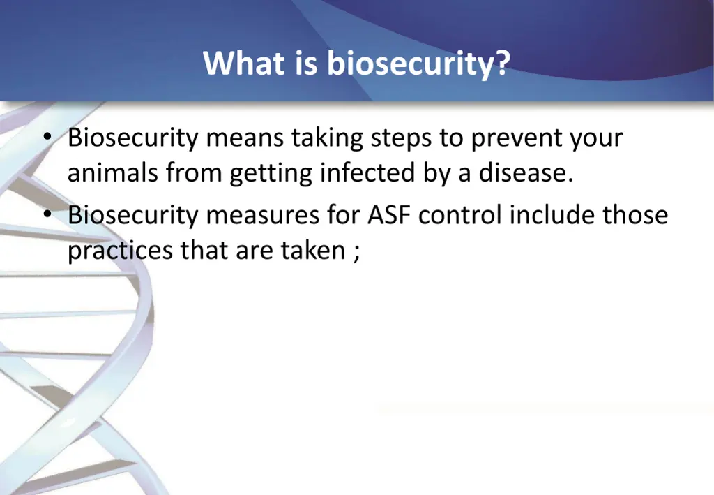 what is biosecurity