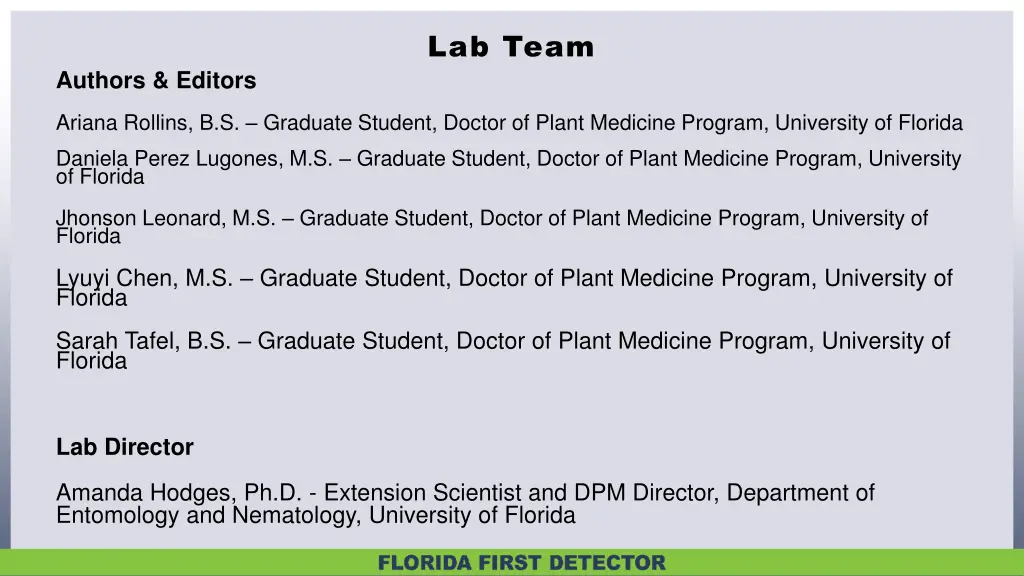 lab team