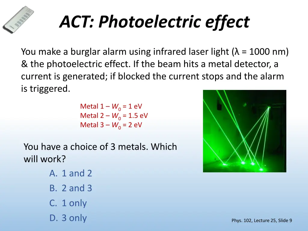 act photoelectric effect