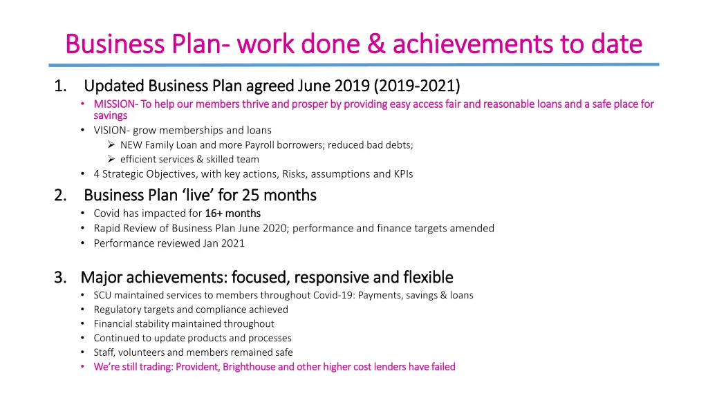 business plan business plan work done
