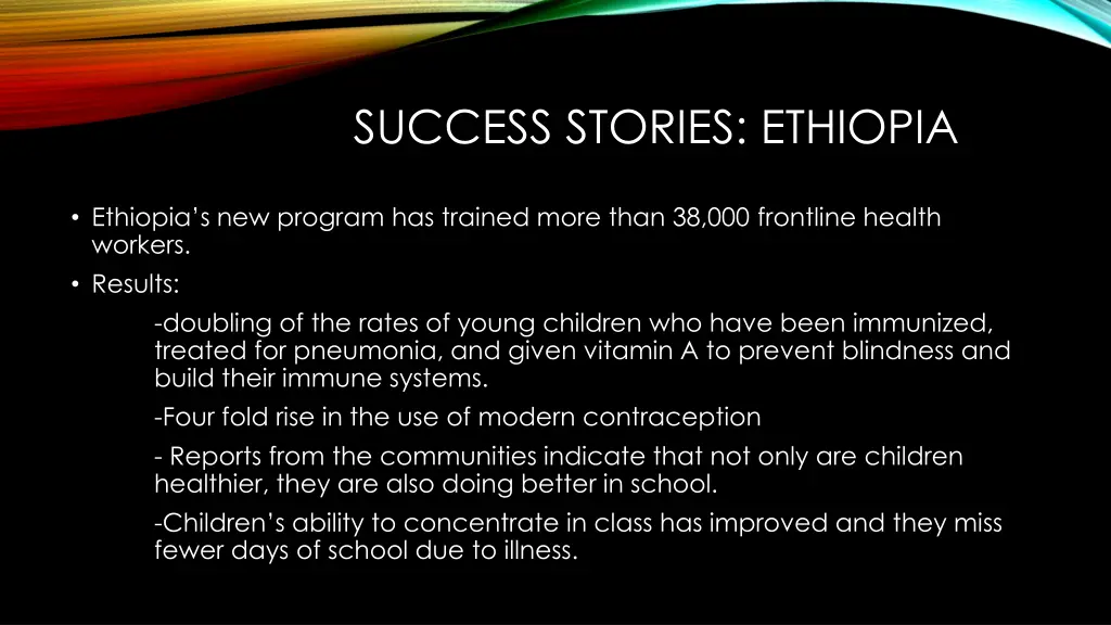 success stories ethiopia