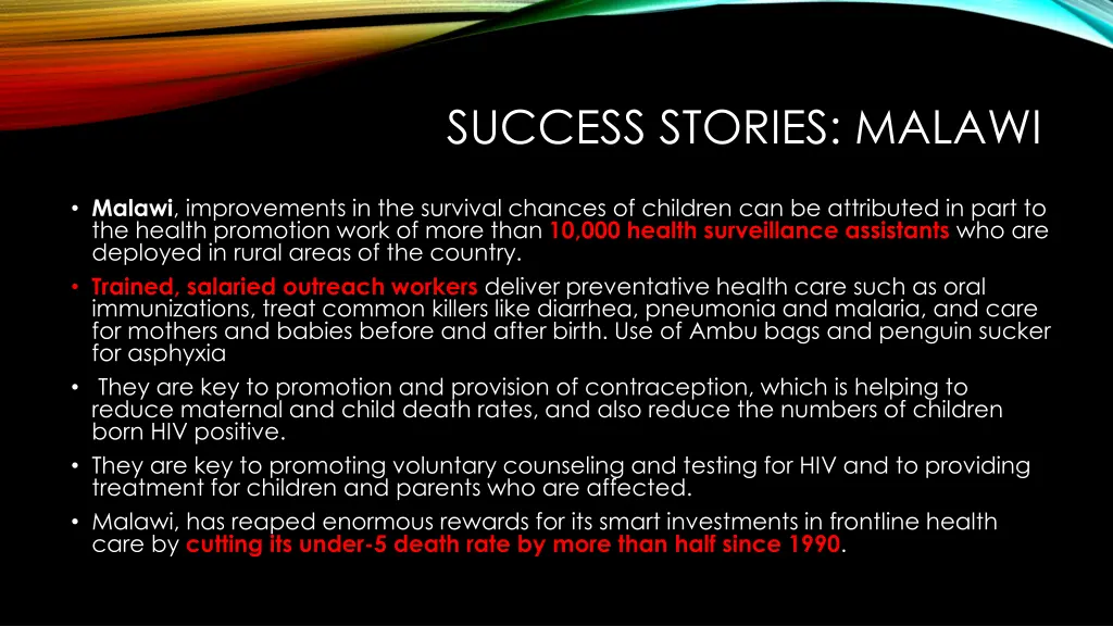 success stories malawi
