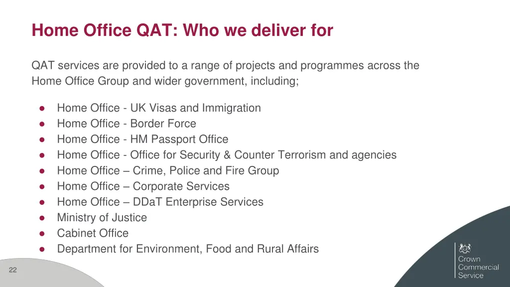 home office qat who we deliver for