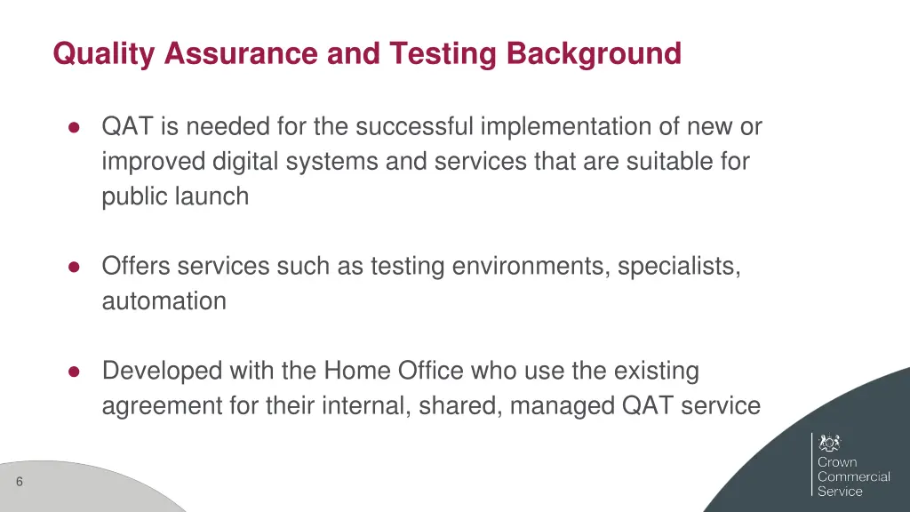 quality assurance and testing background