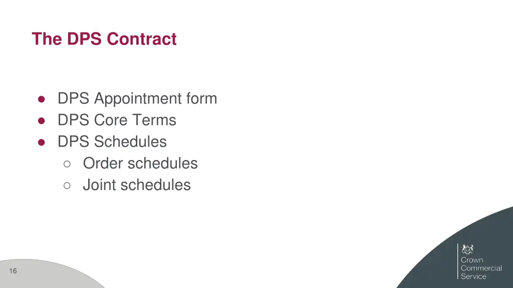 the dps contract