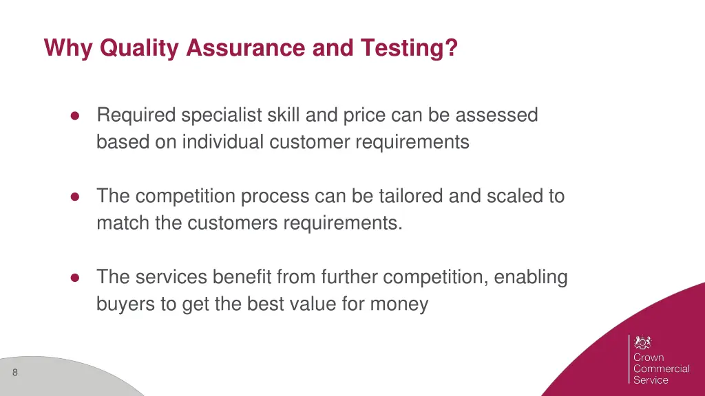 why quality assurance and testing 1