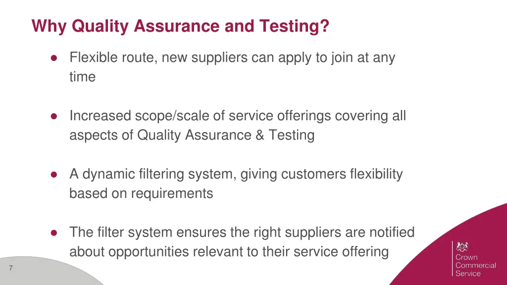 why quality assurance and testing