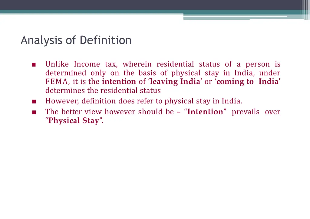 analysis of definition