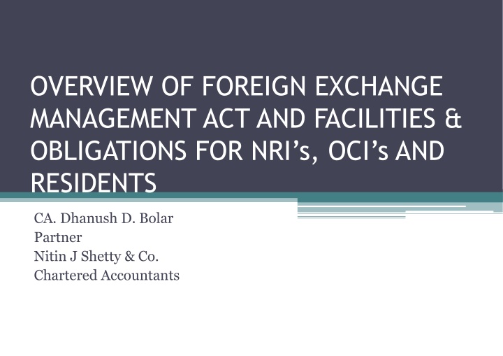 overview of foreign exchange management