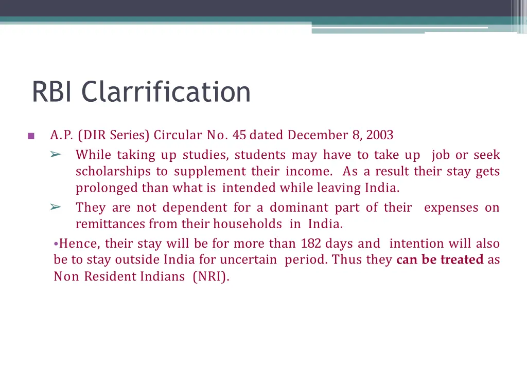 rbi clarrification