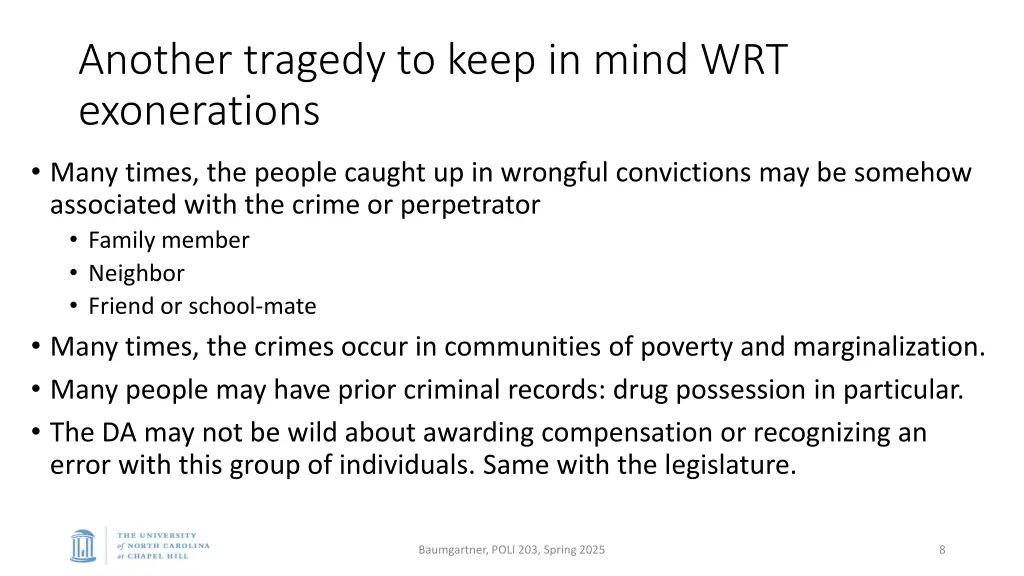 another tragedy to keep in mind wrt exonerations