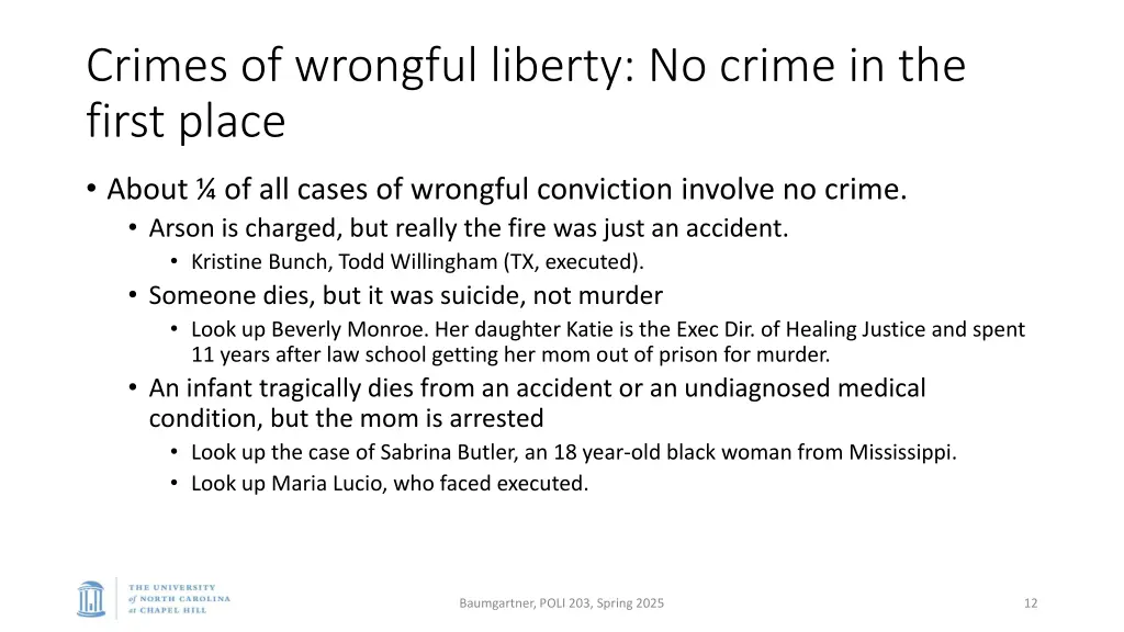 crimes of wrongful liberty no crime in the first