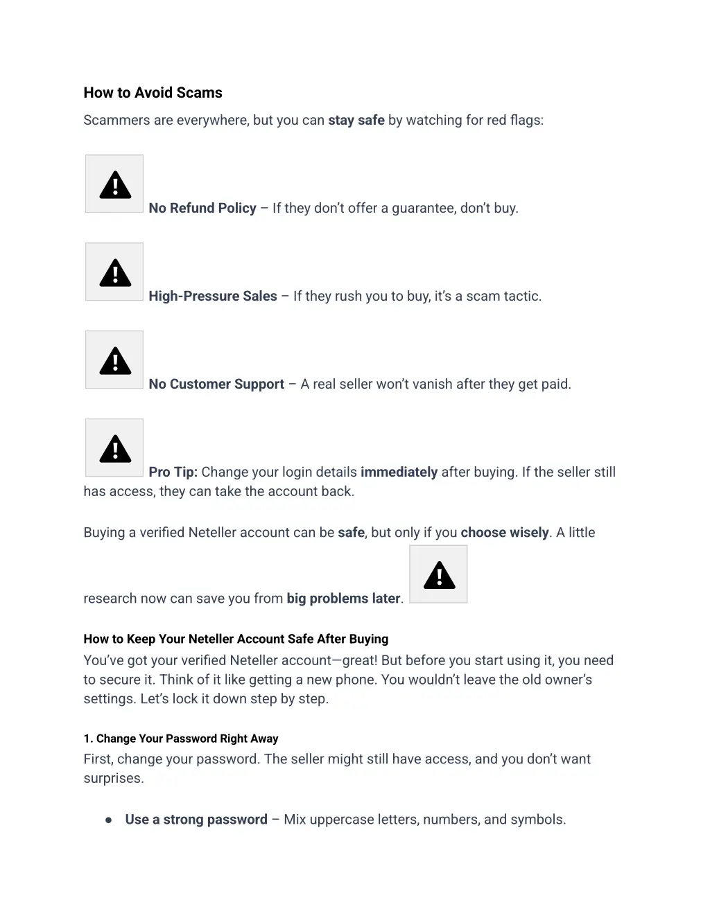 how to avoid scams