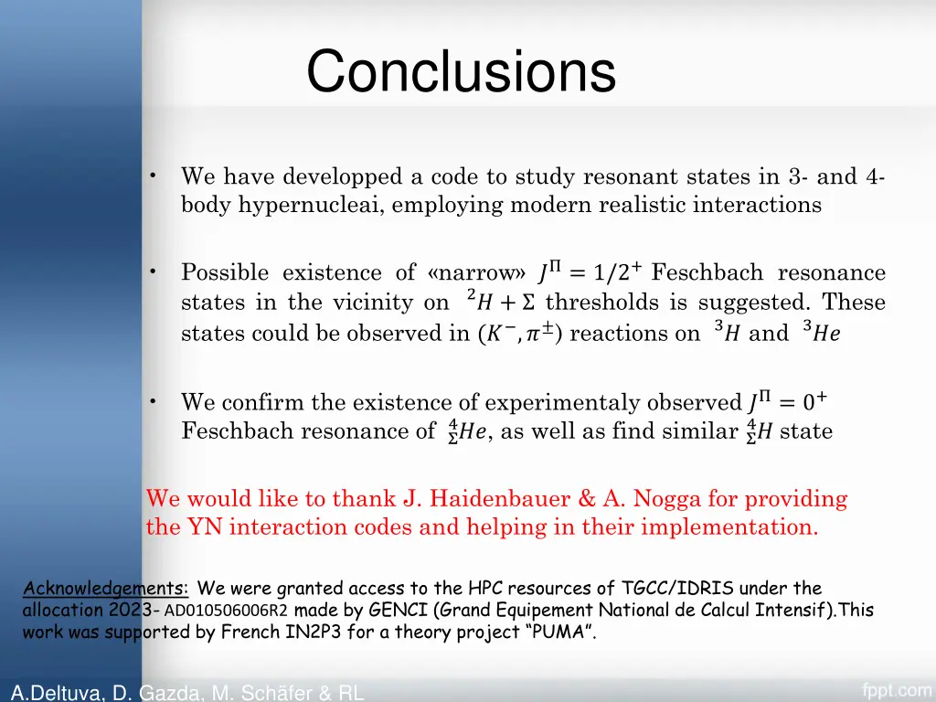 conclusions