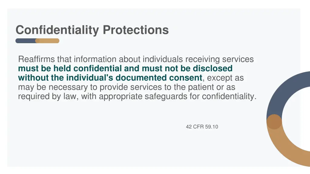 confidentiality protections 1