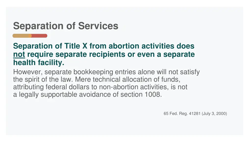 separation of services 2