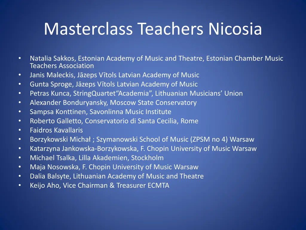 masterclass teachers nicosia