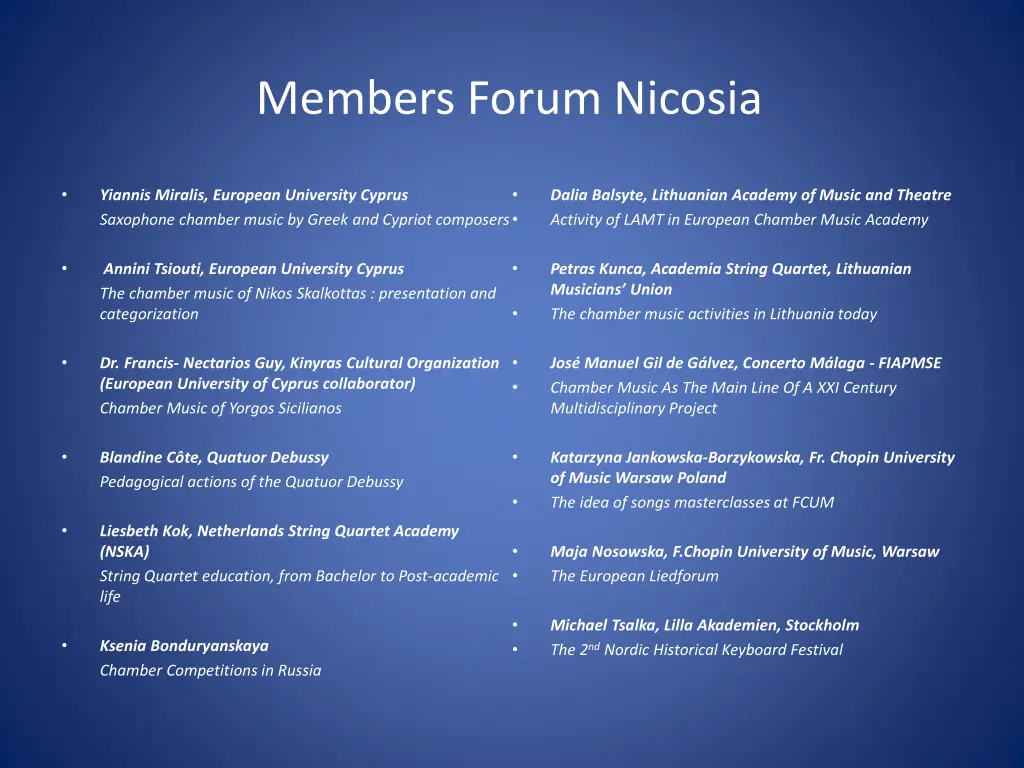 members forum nicosia