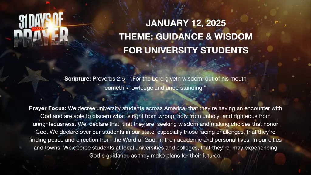 january 12 2025 theme guidance wisdom