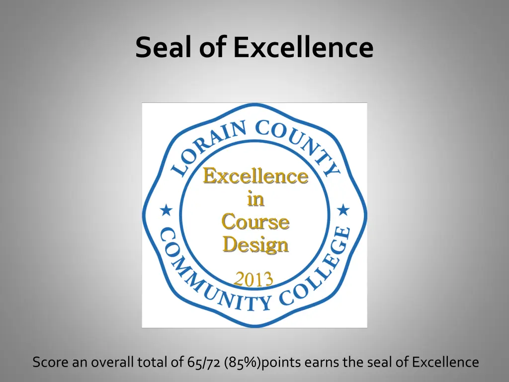 seal of excellence