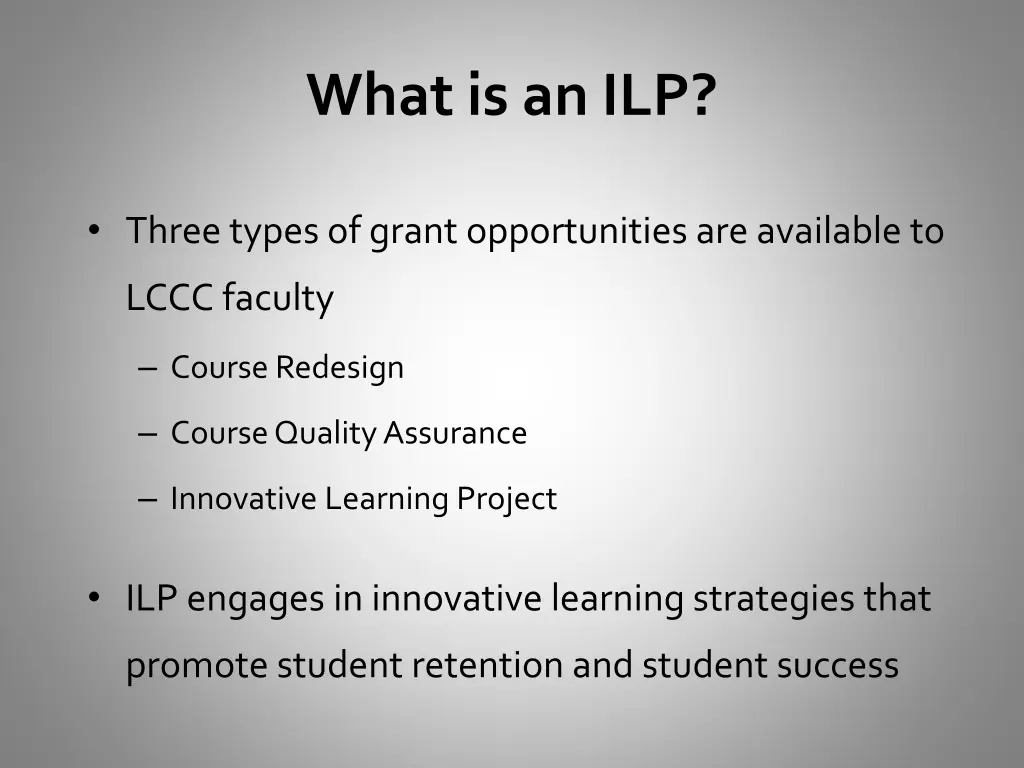 what is an ilp