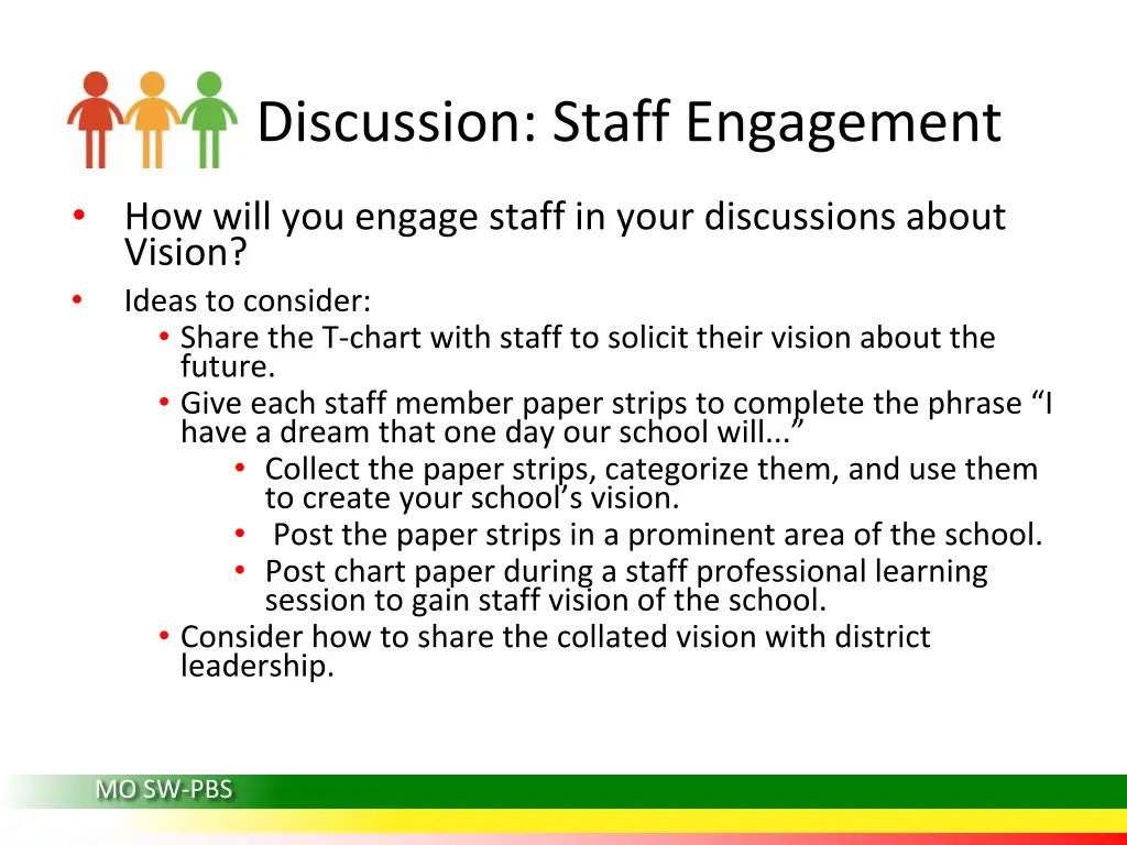 discussion staff engagement
