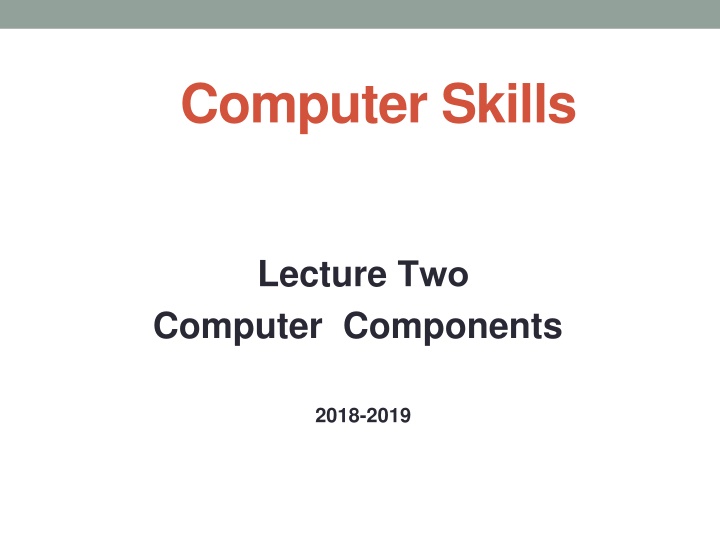 computer skills