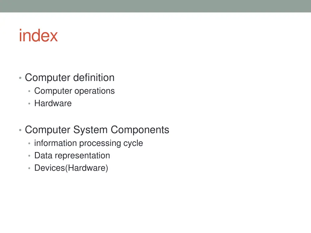 index