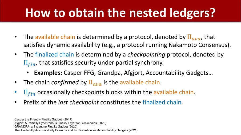 how to obtain the nested ledgers